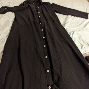 Long black dress or cover up